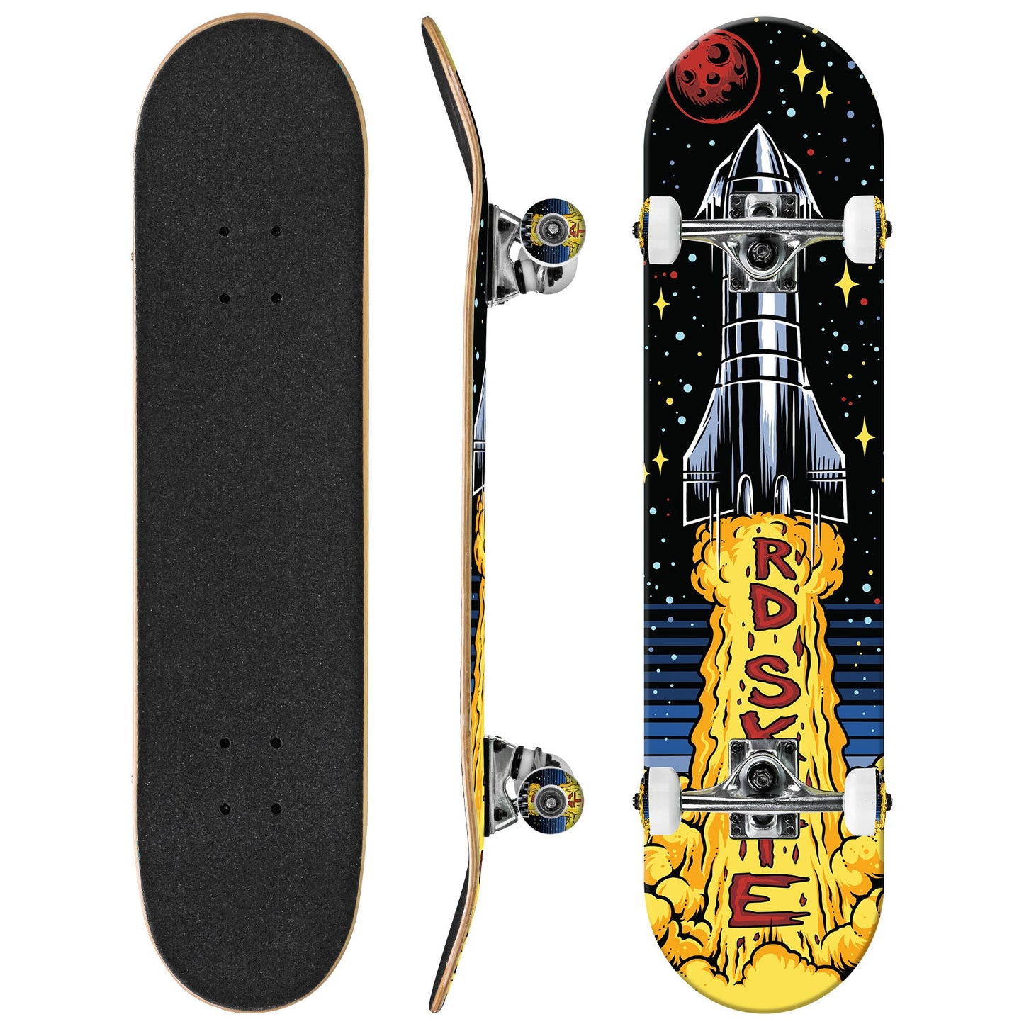 RD Rocket Ship Deluxe Street Series Skateboard